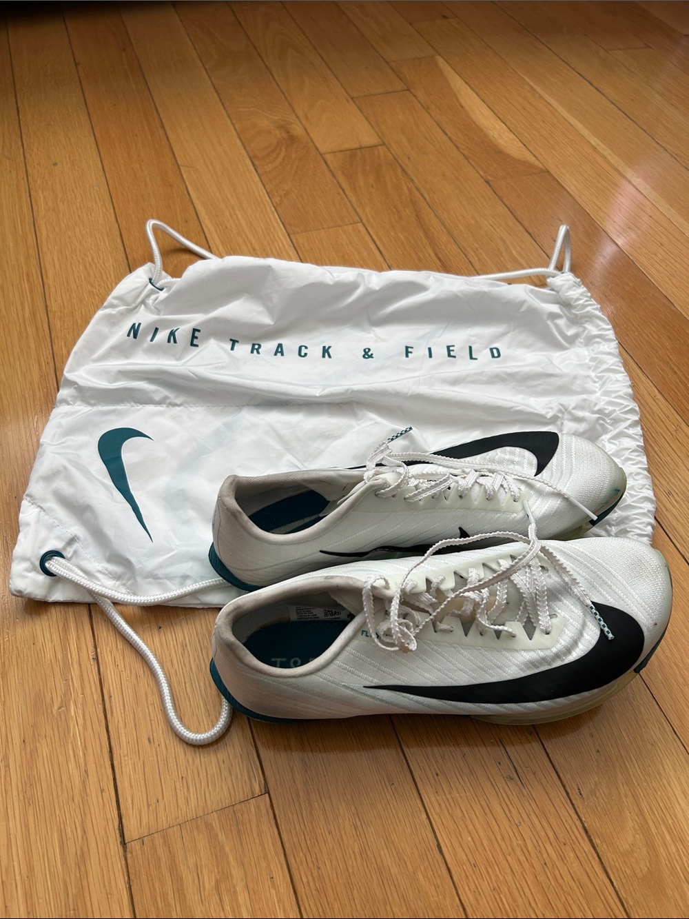 Nike Air Zoom Maxfly 2 Track &Field Running Sprint Spike FD8395-10 White Mens 7